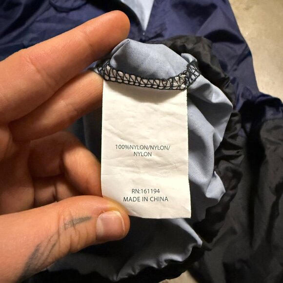 Molokai Surf‎ Co. Mens Navy Black Pullover Hooded Jacket M Packable ventilated - Picture 5 of 10